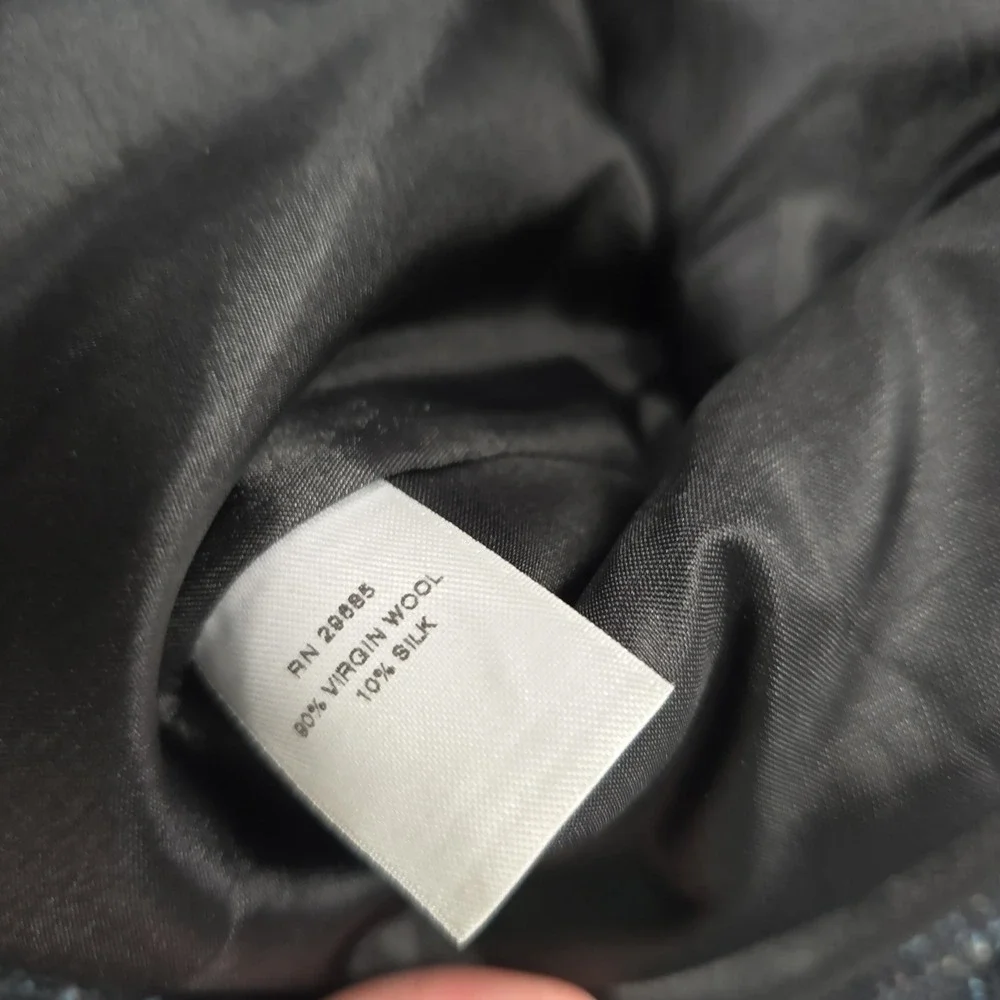 Pendleton Country Clothes Petite Blazer Jacket 8 Gray Wool Silk Tweed‎  USA